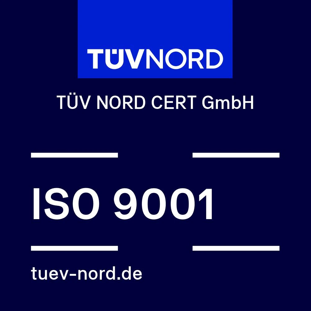 TÜV NORD znak ISO 9001:2015